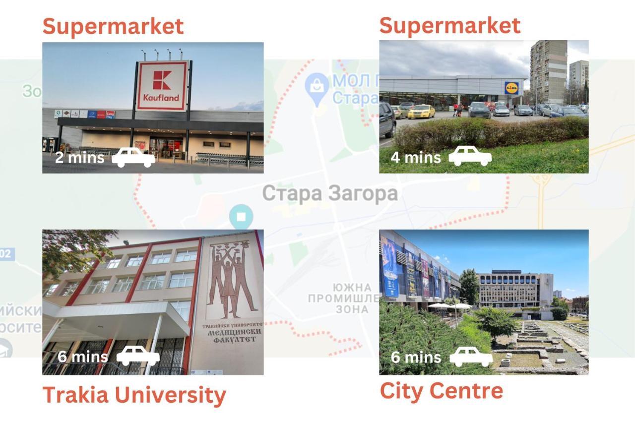 Hello Studios Budget Stays Free Parking & Wifi Stara Zagora Bagian luar foto